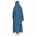 BT- Two Piece Jilbab combo in French Blue